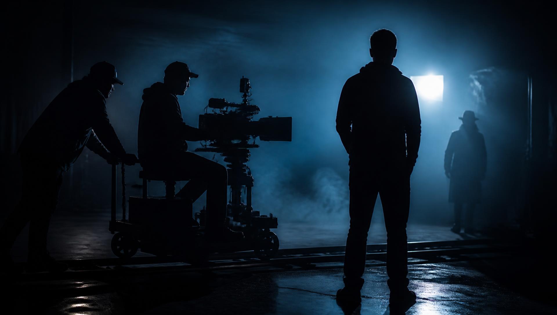 No Restriction Studios film crew shooting a cinematic commercial on set